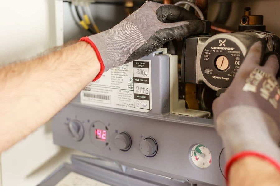 Intervention technique sur une chaudière